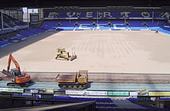 Pitch Construction at Everton FC