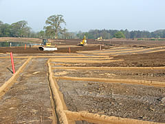 Golf fairways construction at Killeen Castle Golf Resort, County Meath, Ireland